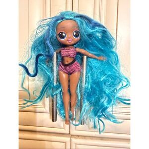LOL Surprise OMG MGA Series 3 Blue Hair Black Pink Outfit Chillax Fashion Doll